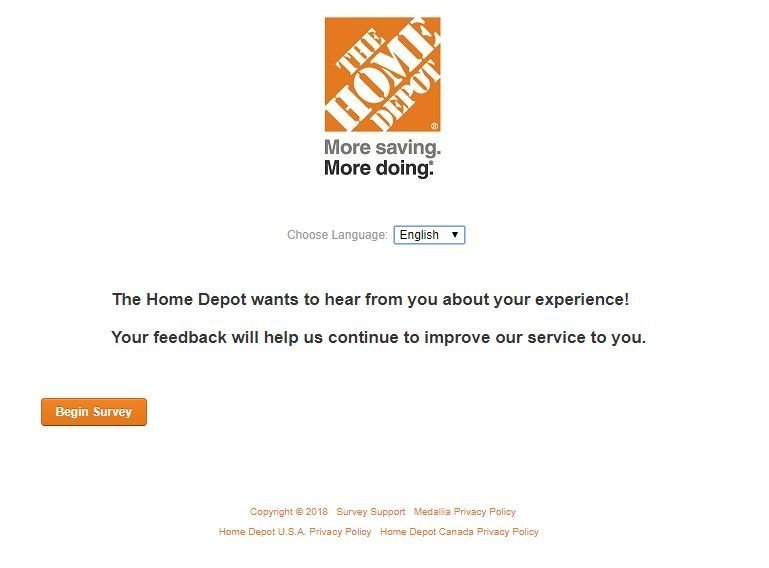 The Home Depot Survey